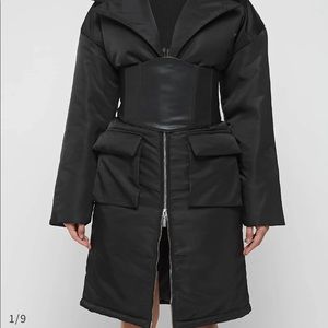 Brand New Black Women’s Coat with Corset